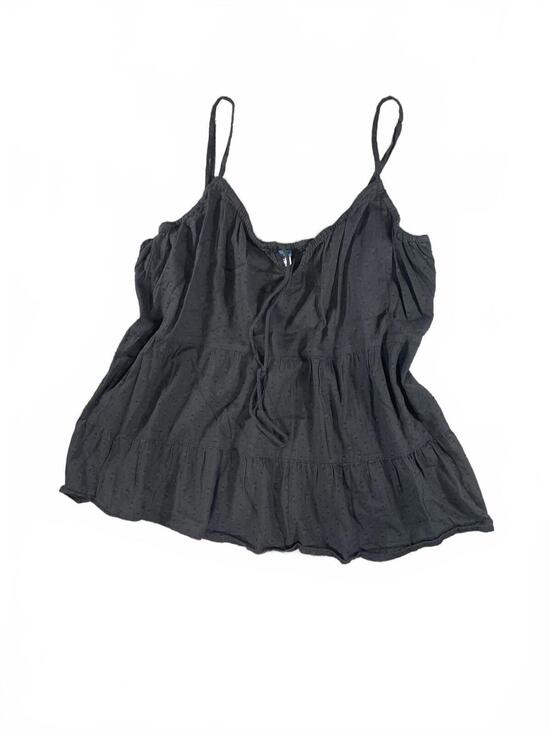 Old Navy Tops - Old Navy Black Women's Ruffled Sleeveless Tank Top w Adjustable Straps - Size L